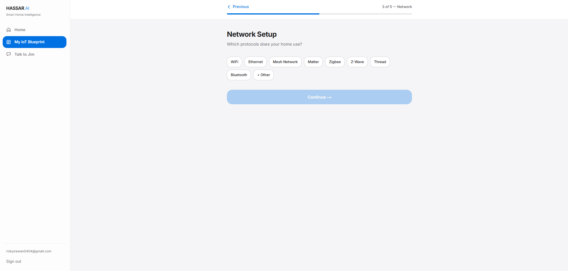 Other option in Network